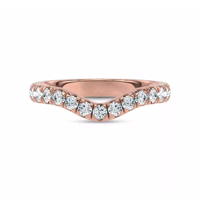 Linda Curved Pavé Lab Diamond Band (2.5mm)