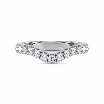 Linda Curved Pavé Lab Diamond Band (2.5mm)