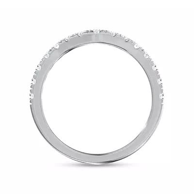 Linda Curved Pavé Diamond Band (2.5mm)