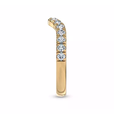 Boda Curved Pavé Lab Diamond Band (2.5mm)