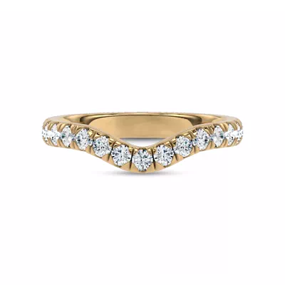 Boda Curved Pavé Diamond Band (2.5mm)