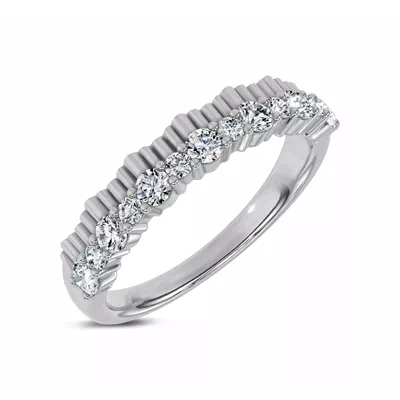 Scalloped Pavé Diamond Band (0.50 ct. tw.)