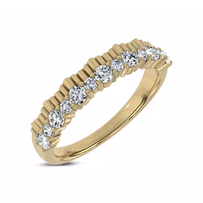 Scalloped Pavé Lab Diamond Band (0.50 ct. tw.)