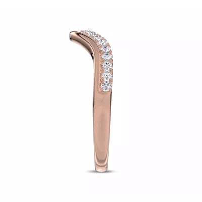 Wave Pavé Diamond Band