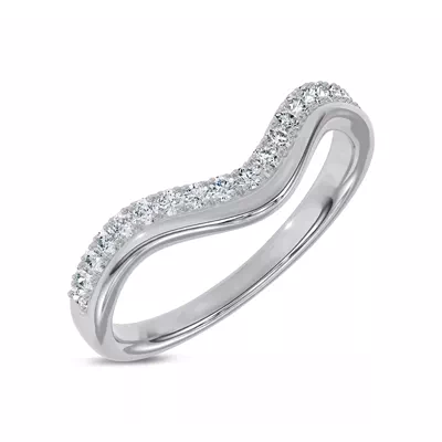 Wave Pavé Diamond Band