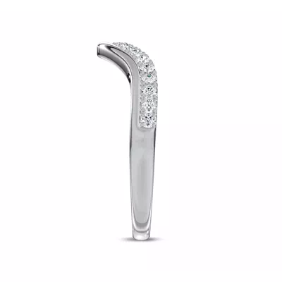 Wave Pavé Diamond Band