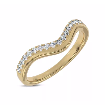 Wave Pavé Lab Diamond Band