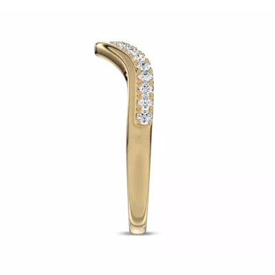 Wave Pavé Diamond Band
