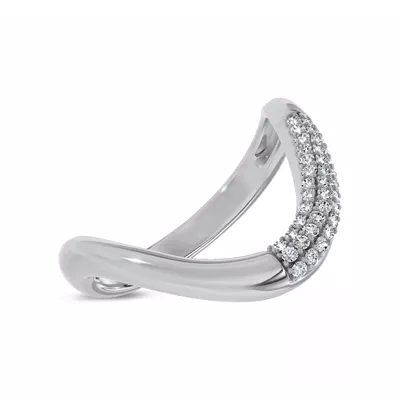 Arc Pavé Diamond Band