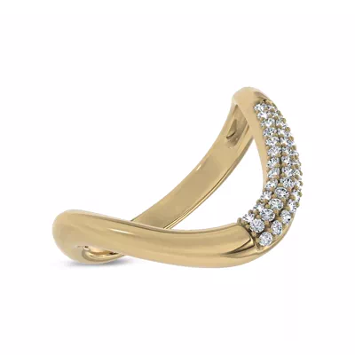 Arc Pavé Diamond Band