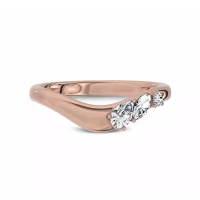 Cressa Curved Lab Diamond Band