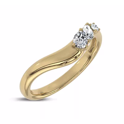 Cressa Curved Lab Diamond Band