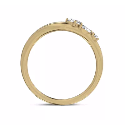Cressa Curved Lab Diamond Band