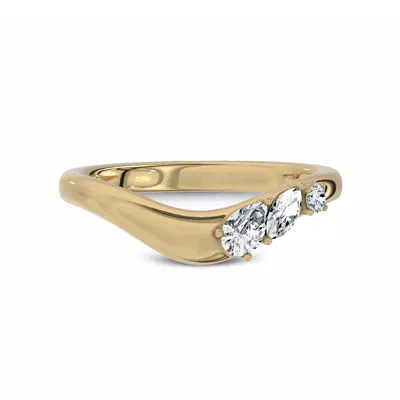 Cressa Curved Diamond Band
