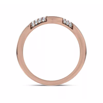 Echo Curved Pavé Lab Diamond Band