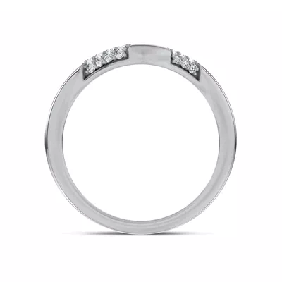 Echo Curved Pavé Diamond Band