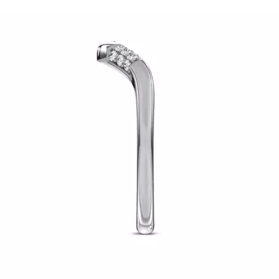 Echo Curved Pavé Diamond Band