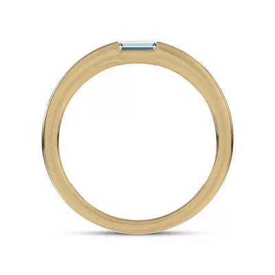 Floating Baguette Diamond Stackable Ring