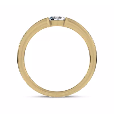 Floating Marquise Diamond Stackable Ring