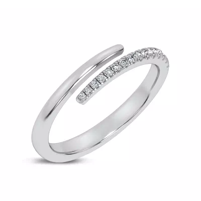 Whisper Wrap Lab Pavé Ring