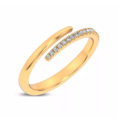 Whisper Wrap Lab Pavé Ring