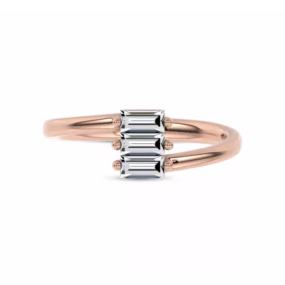 Staccato Baguette Lab Diamond Band by Christian Siriano