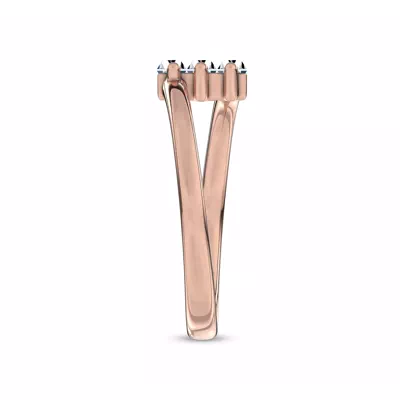 Staccato Baguette Lab Diamond Band by Christian Siriano