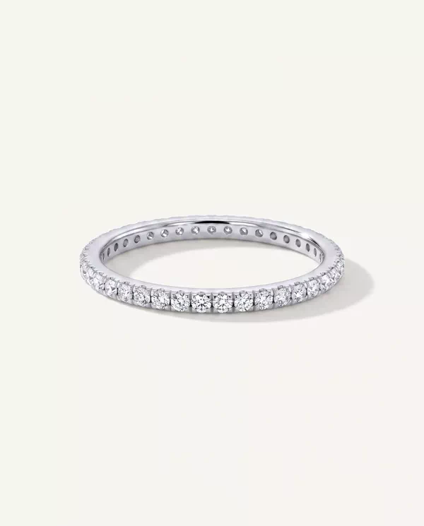 Women’s Wedding Ring Everyday Lab Pavé Eternity Band (0.33 ct. tw.)