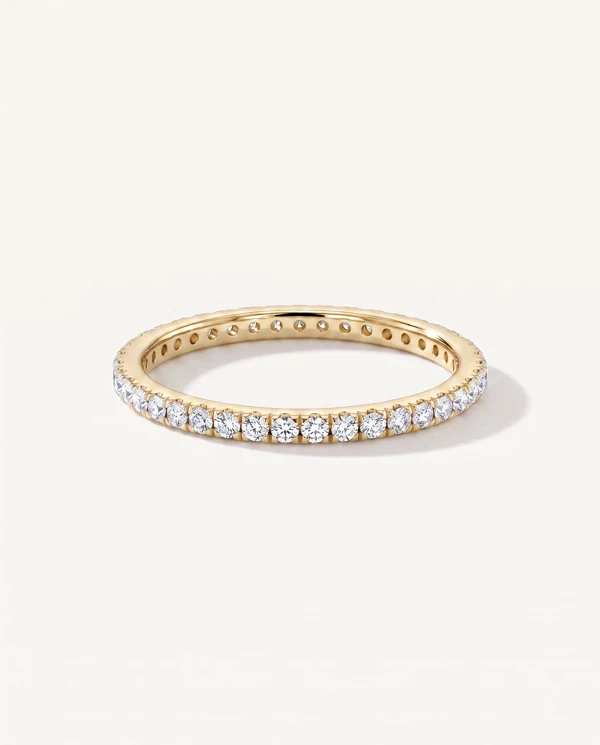 Women’s Wedding Ring Everyday Lab Pavé Eternity Band (0.33 ct. tw.)