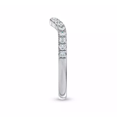 Linda Curved Pavé Diamond Band (2mm)