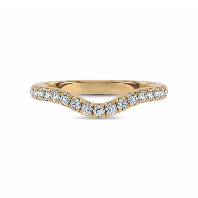 Linda Curved Pavé Lab Diamond Band (2mm)