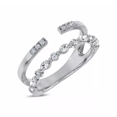 Marquise & Round Lab Diamond Enhancer Band