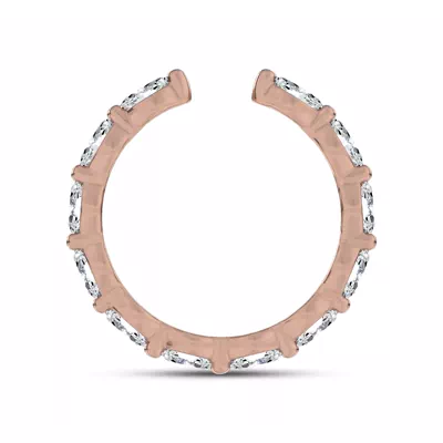 Ouvre Marquise Lab Diamond Open Eternity Band