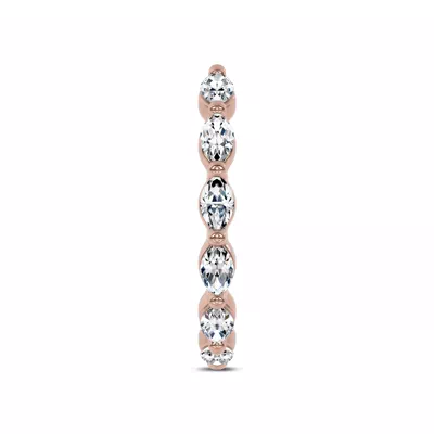 Ouvre Marquise Lab Diamond Open Eternity Band