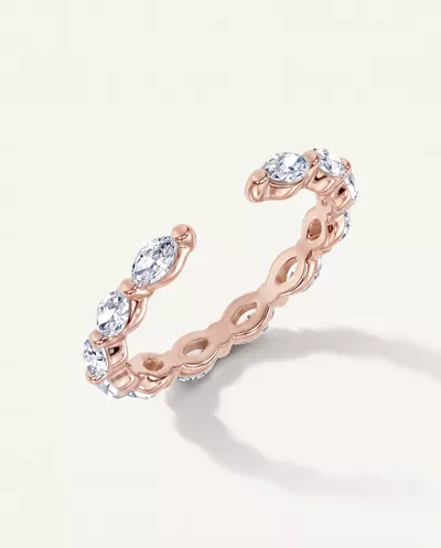 Ouvre Marquise Lab Diamond Open Eternity Band