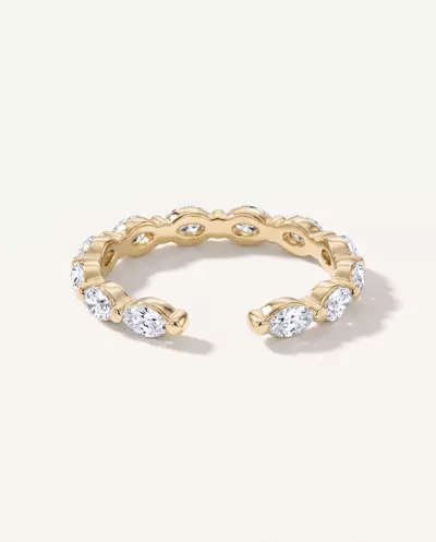 Ouvre Marquise Lab Diamond Open Eternity Band