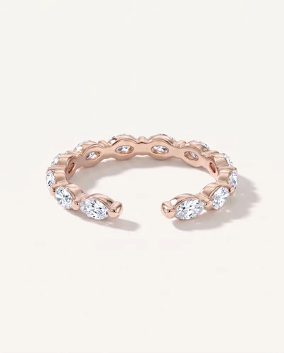 Ouvre Marquise Lab Diamond Open Eternity Band