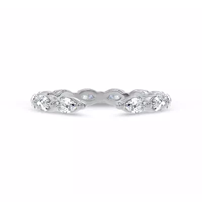 Ouvre Marquise Diamond Open Eternity Band