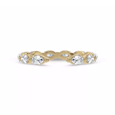 Ouvre Marquise Lab Diamond Open Eternity Band