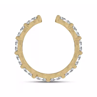 Ouvre Marquise Lab Diamond Open Eternity Band