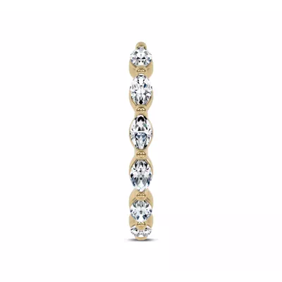 Ouvre Marquise Lab Diamond Open Eternity Band