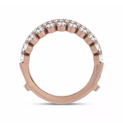 Dual Pavé Diamond Enhancer Band