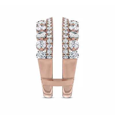 Dual Pavé Diamond Enhancer Band