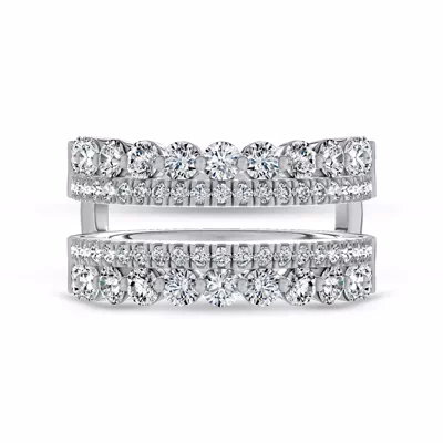 Dual Pavé Lab Diamond Enhancer Band