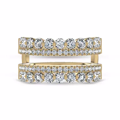Dual Pavé Lab Diamond Enhancer Band