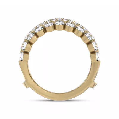 Dual Pavé Lab Diamond Enhancer Band
