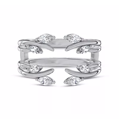 Marquise Vine Lab Diamond Enhancer Band