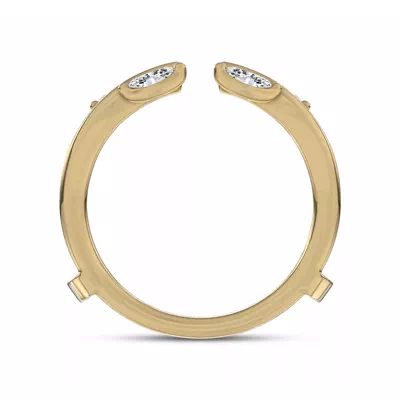 Marquise Vine Lab Diamond Enhancer Band