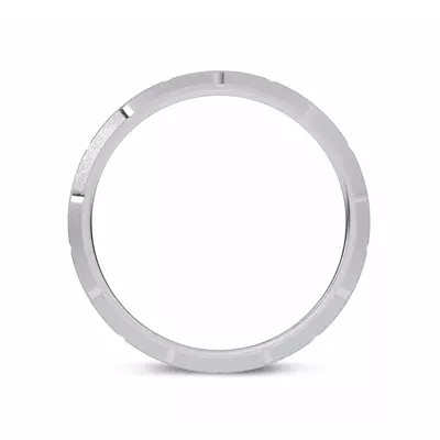 Brushed Brick Beveled Edge Band (7.1mm)