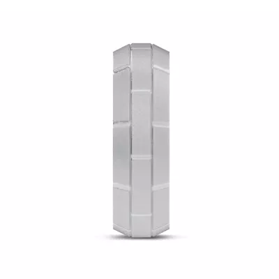 Brushed Brick Beveled Edge Band (7.1mm)